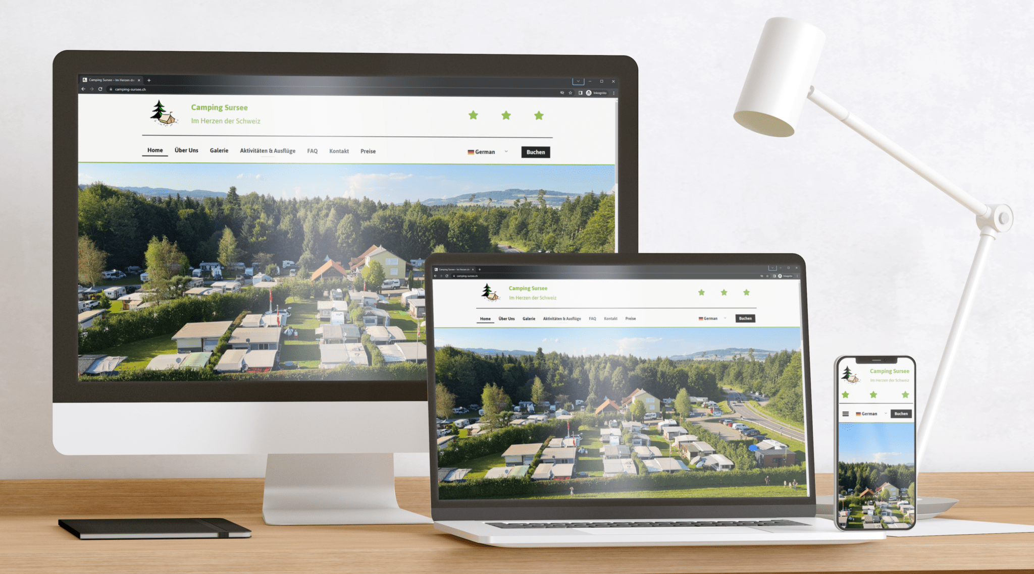 Camping Sursee Website Preview